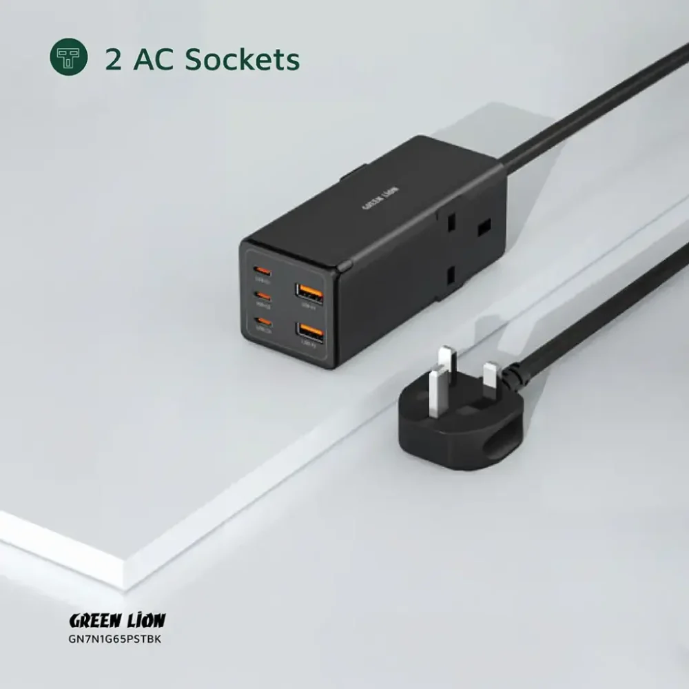Green Lion 7 In 1 GaN 65W Power Strip - Image 5