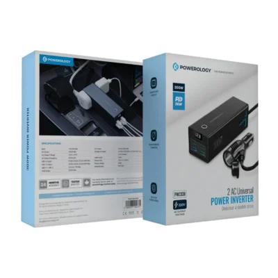 Powerology 2AC Socket Car Power Inverter,