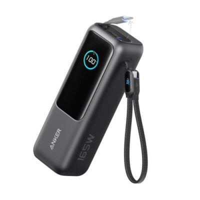 Anker Power Bank 25,000mAh 165w Built-in and Retractable Cable